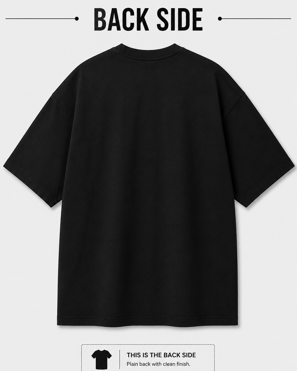 Take Your Time Front Print Oversized Tee | Black & White