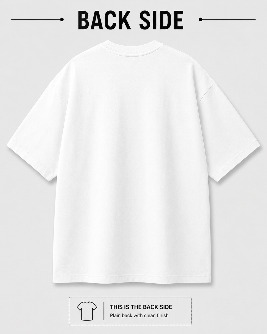 Take Your Time Front Print Oversized Tee | Black & White