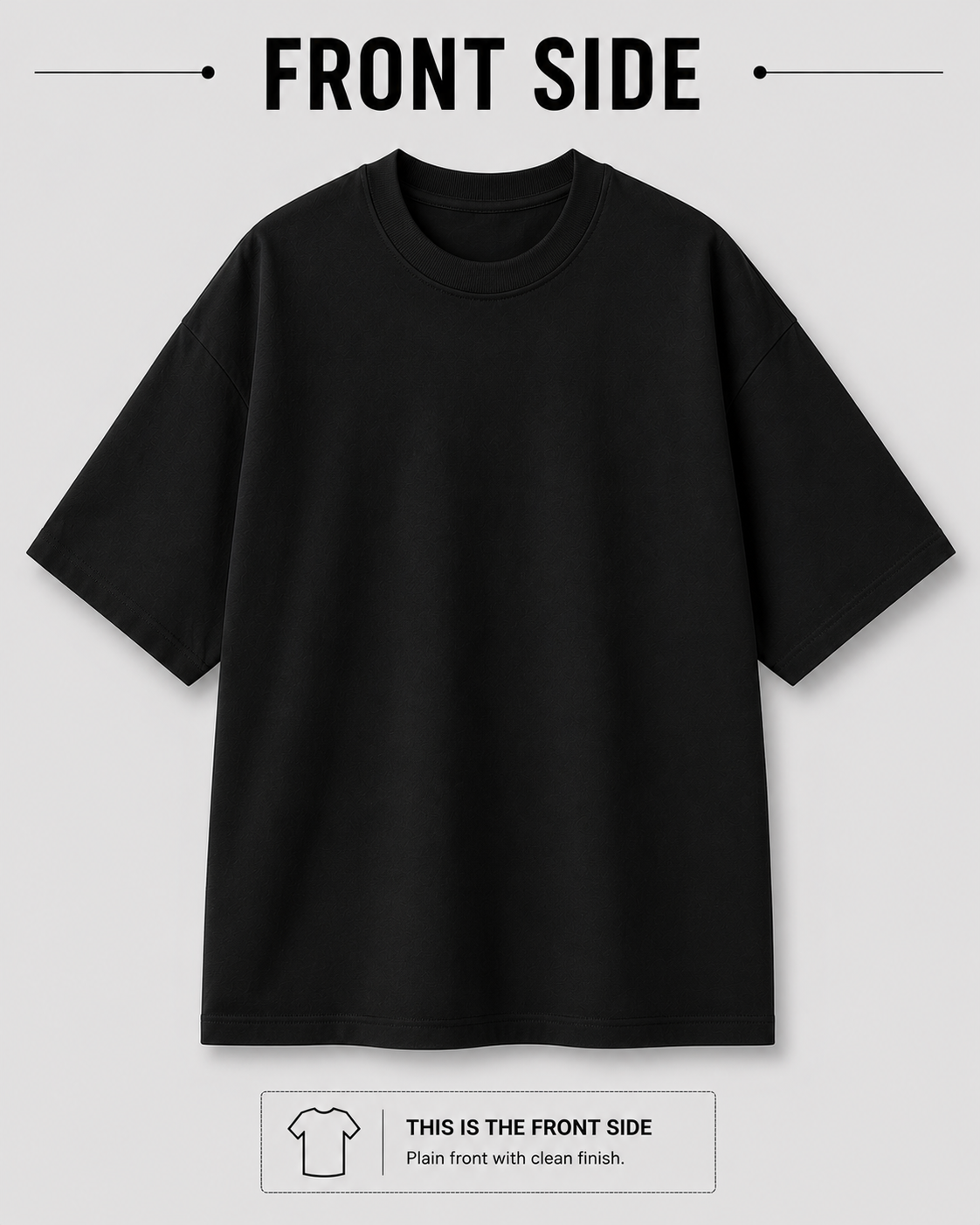 Implies Atelier Signature Floral Back Print Oversized Tee | Black & White
