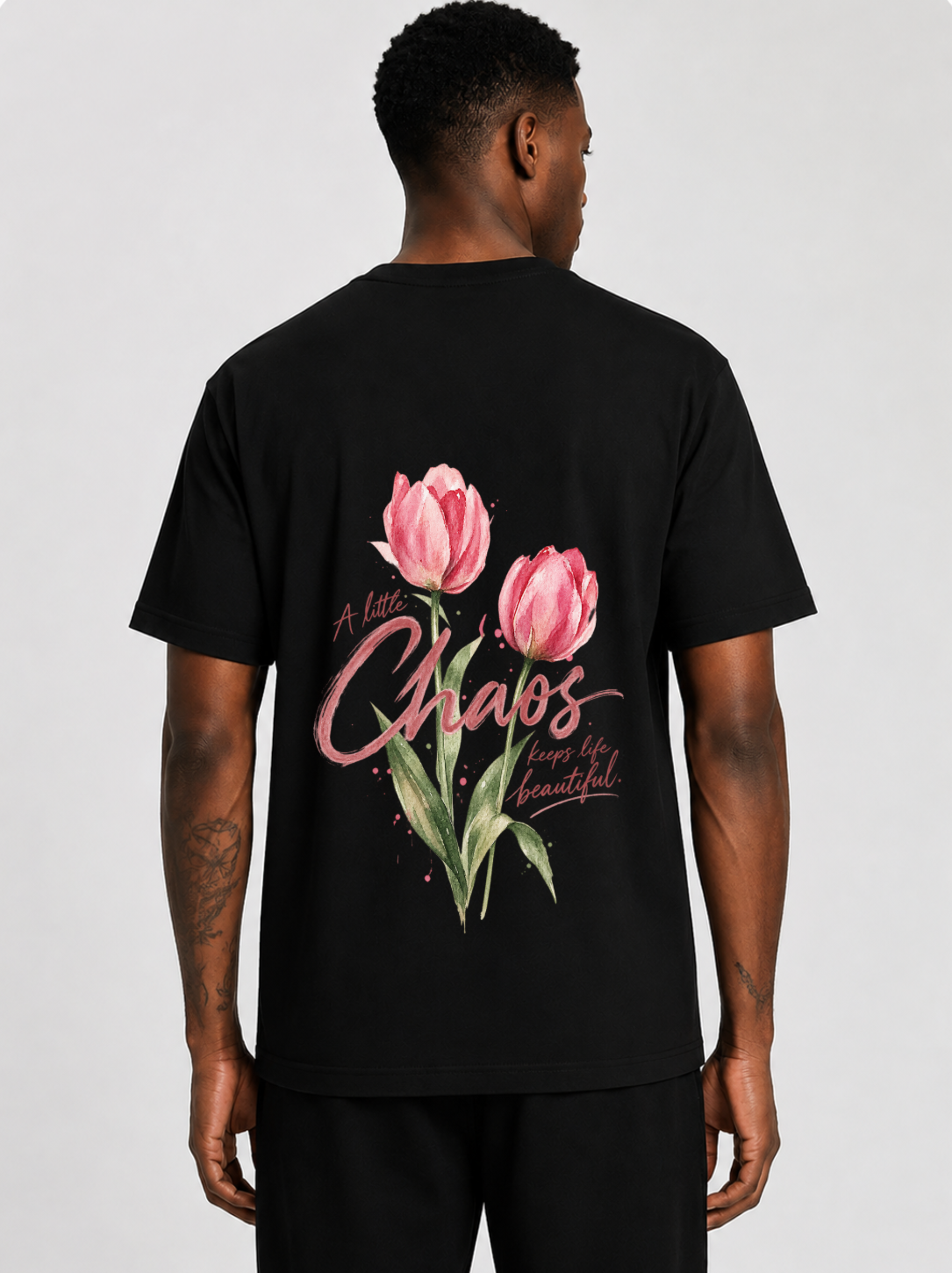 A Little Chaos Tee — Black