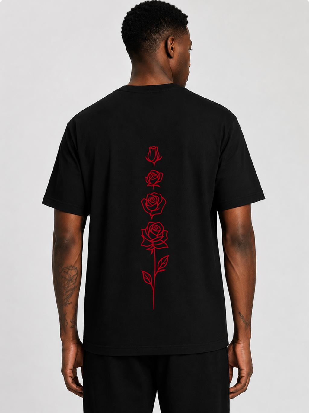 Love In Bloom Tee — Black / White