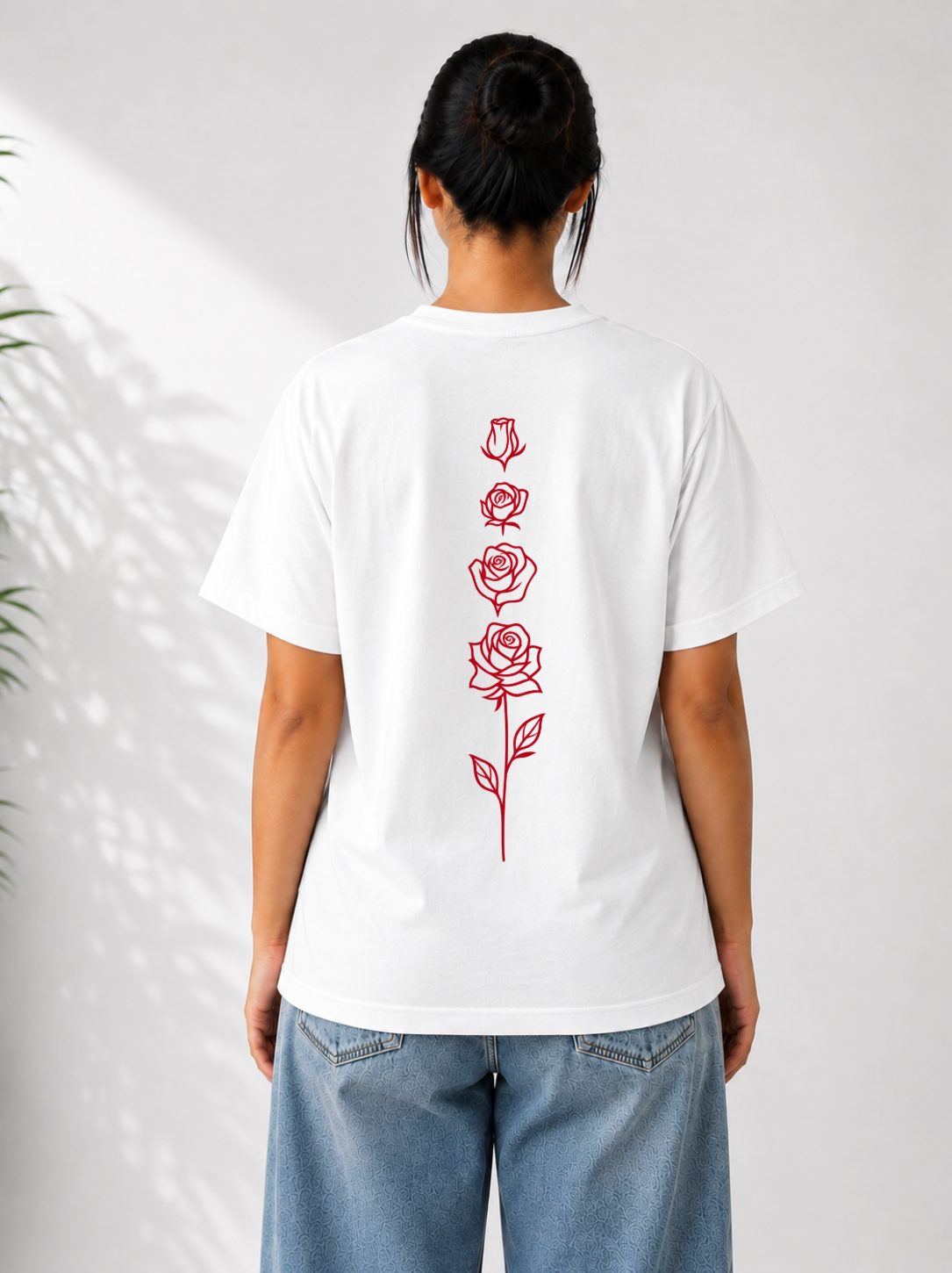 Love In Bloom Tee — Black / White