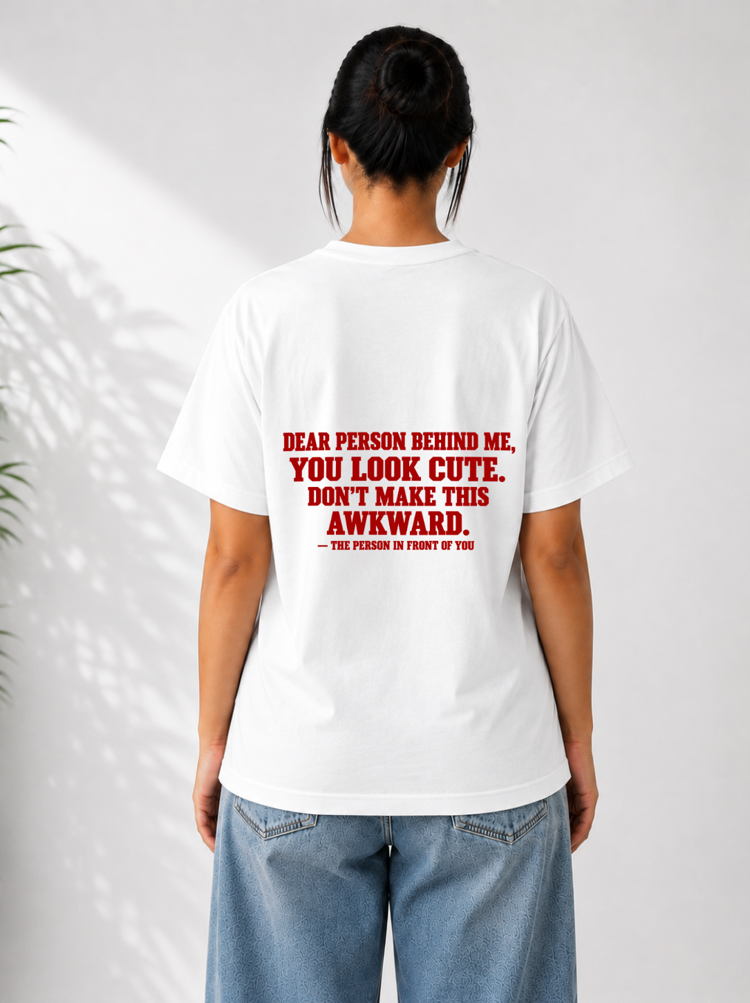 Person In Front Tee — Black / White