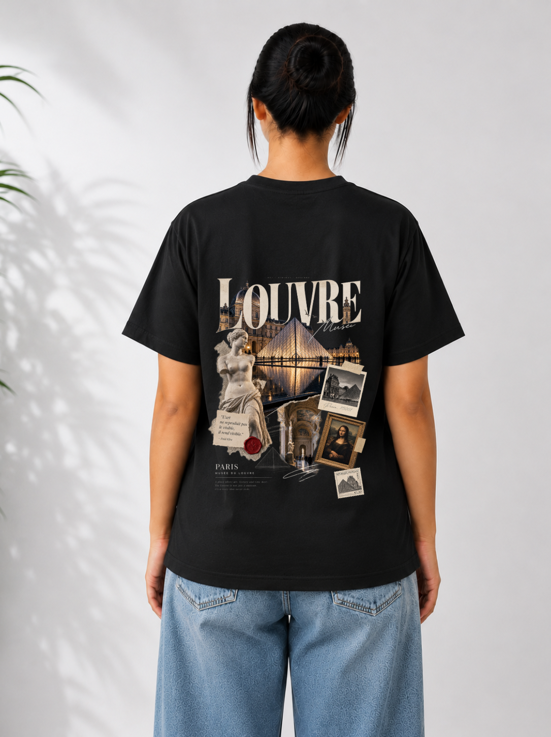The Art of Paris Tee — Black / White