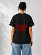 Person In Front Tee — Black / White