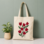 Red Bloom Tote