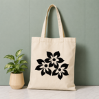 Black Blossom Tote