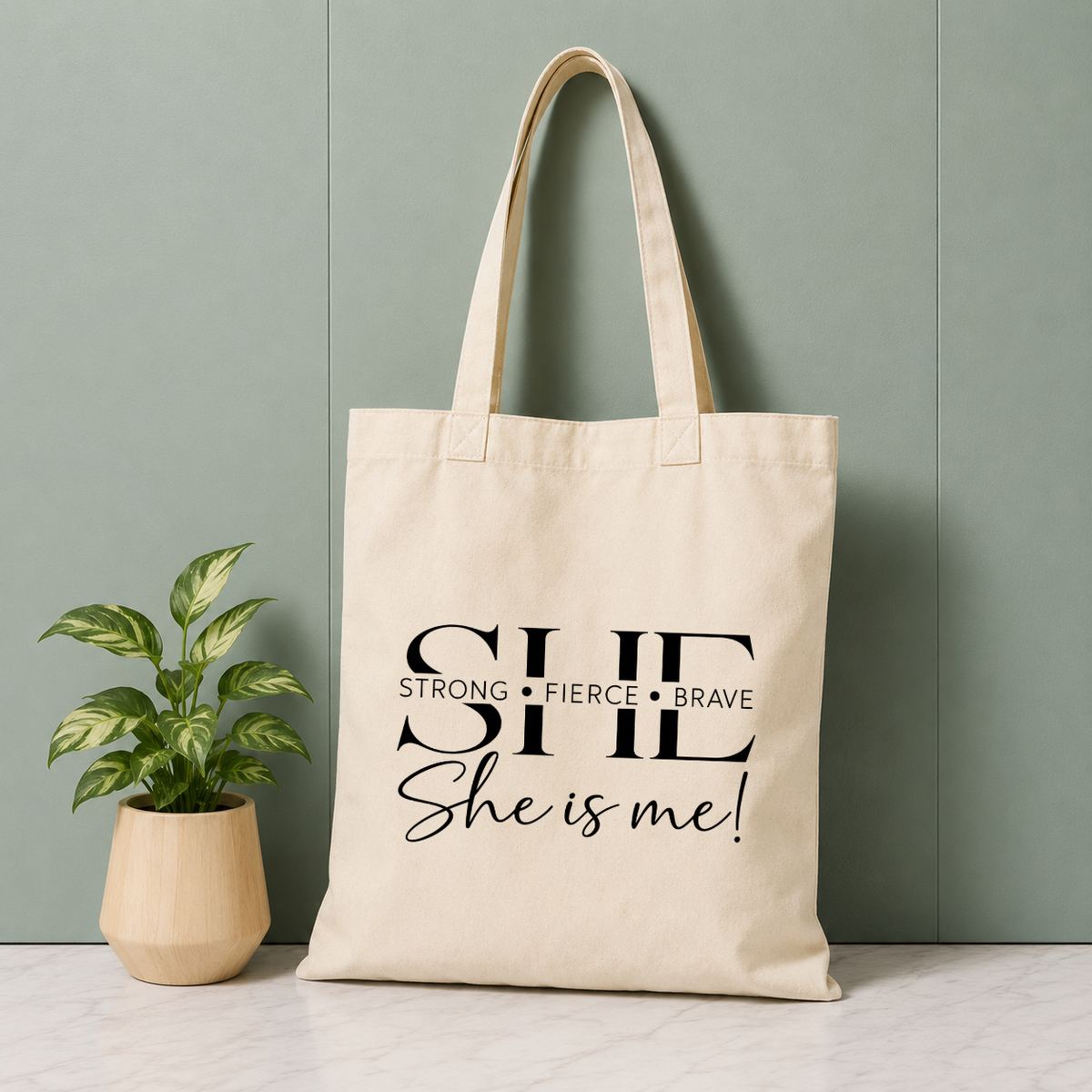 She Is Me Tote