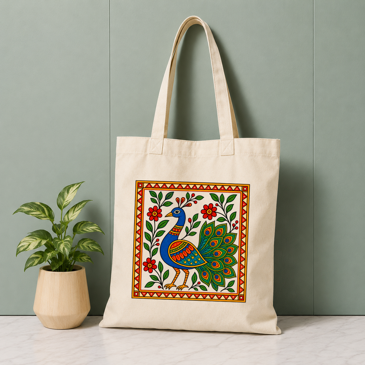 Royal Feather Tote