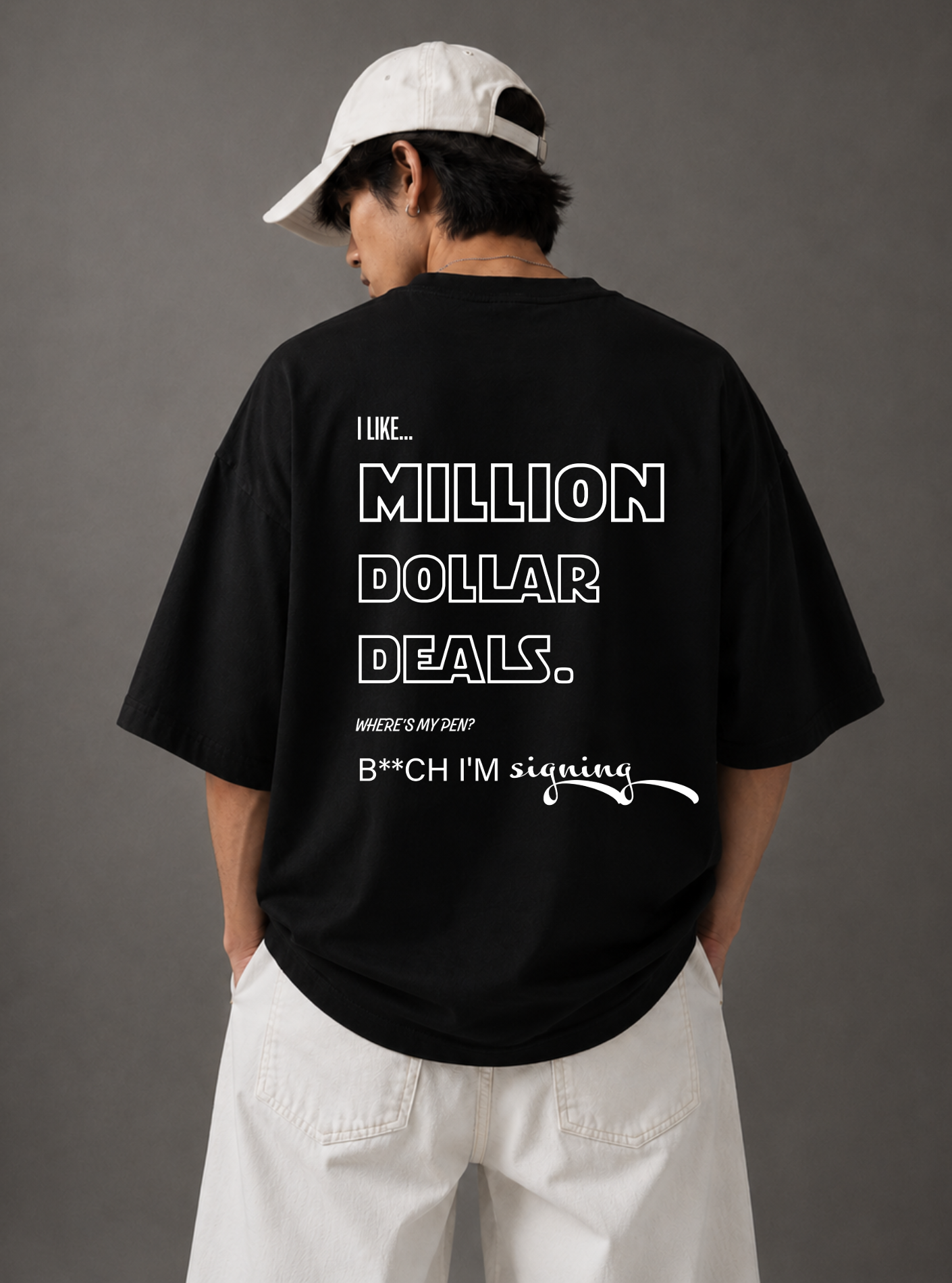 Million Dollar Deals Tee — Black