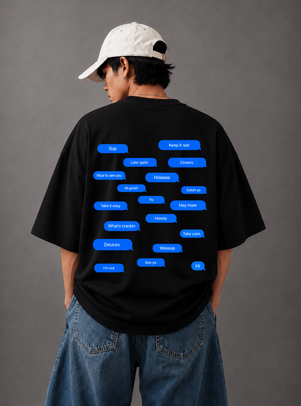 Casual Replies Tee — Black