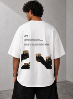 Raise A Glass Tee — White