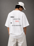 Red Signal Tee — White