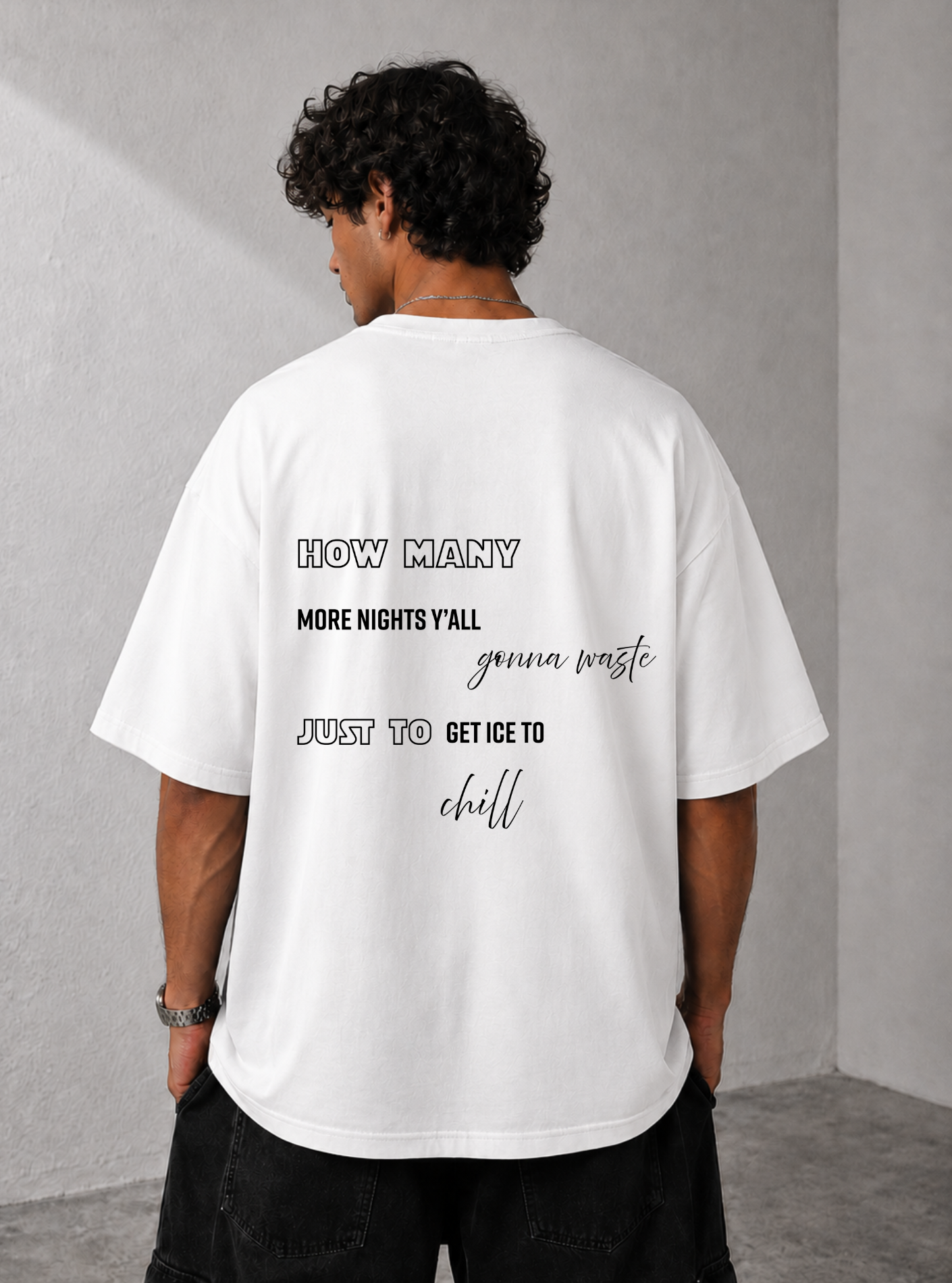 Late Nights Tee — White
