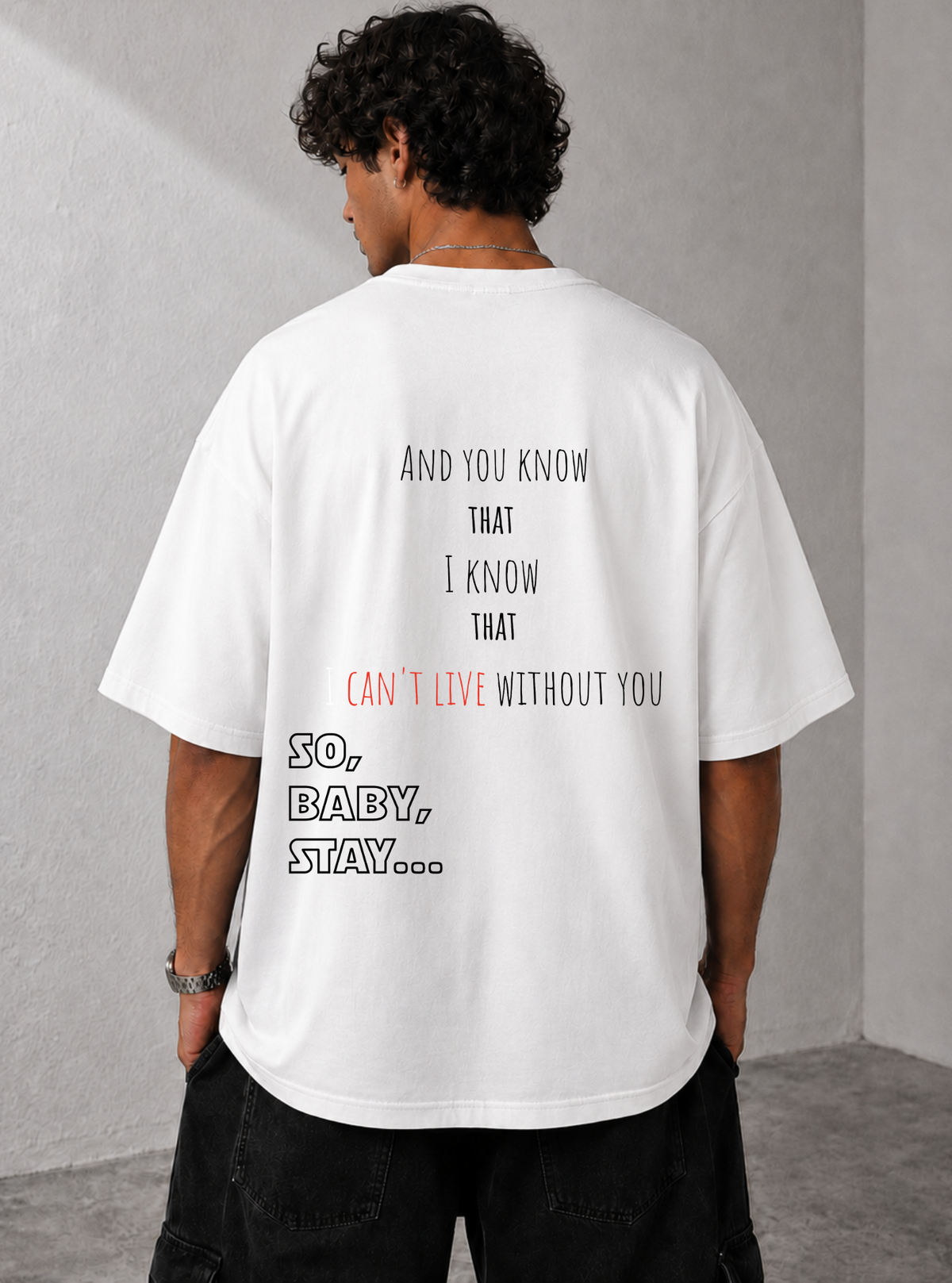 Baby Stay Tee — White