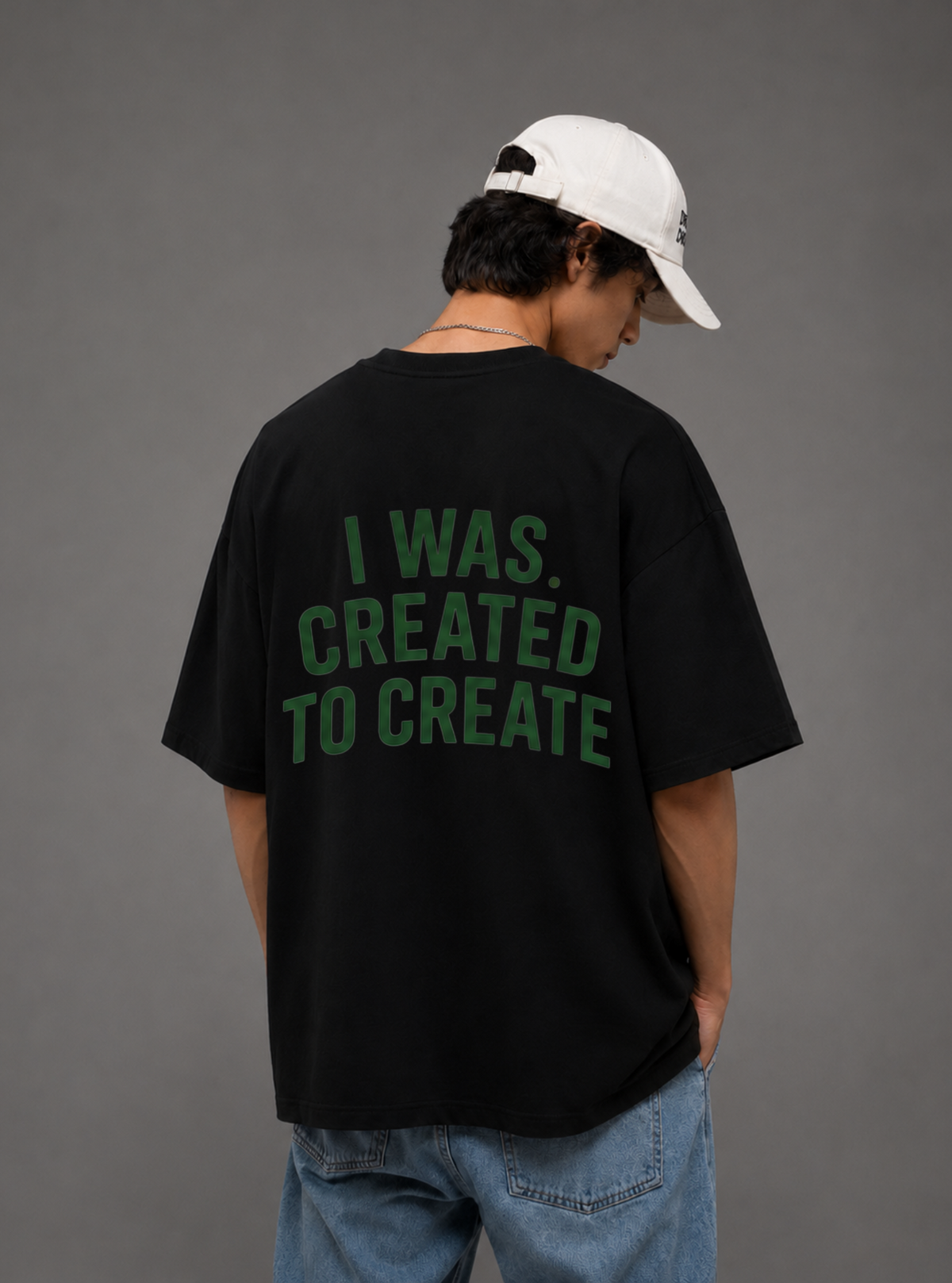 I Was Created to Create Tee — Black / White