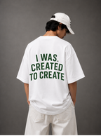 I Was Created to Create Tee — Black / White
