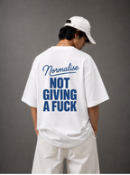 Normalise Not Giving a Fck Tee — Black / White