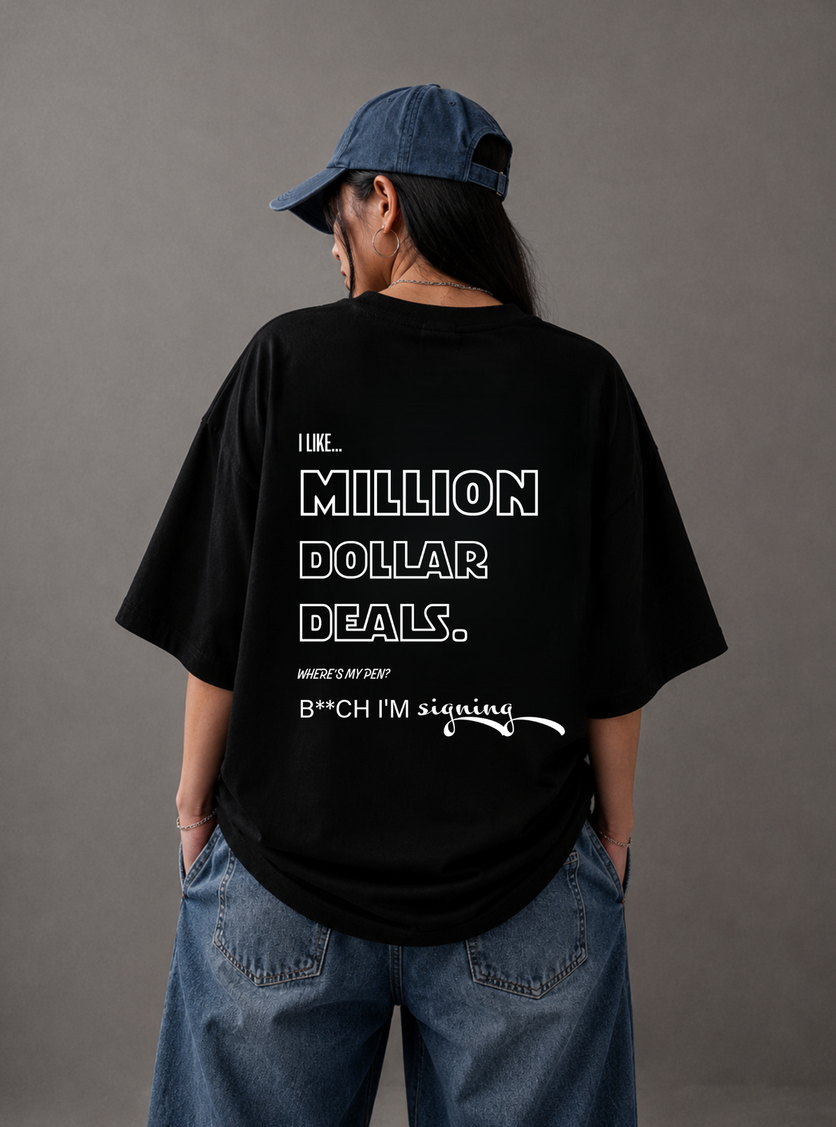 Million Dollar Deals Tee — Black