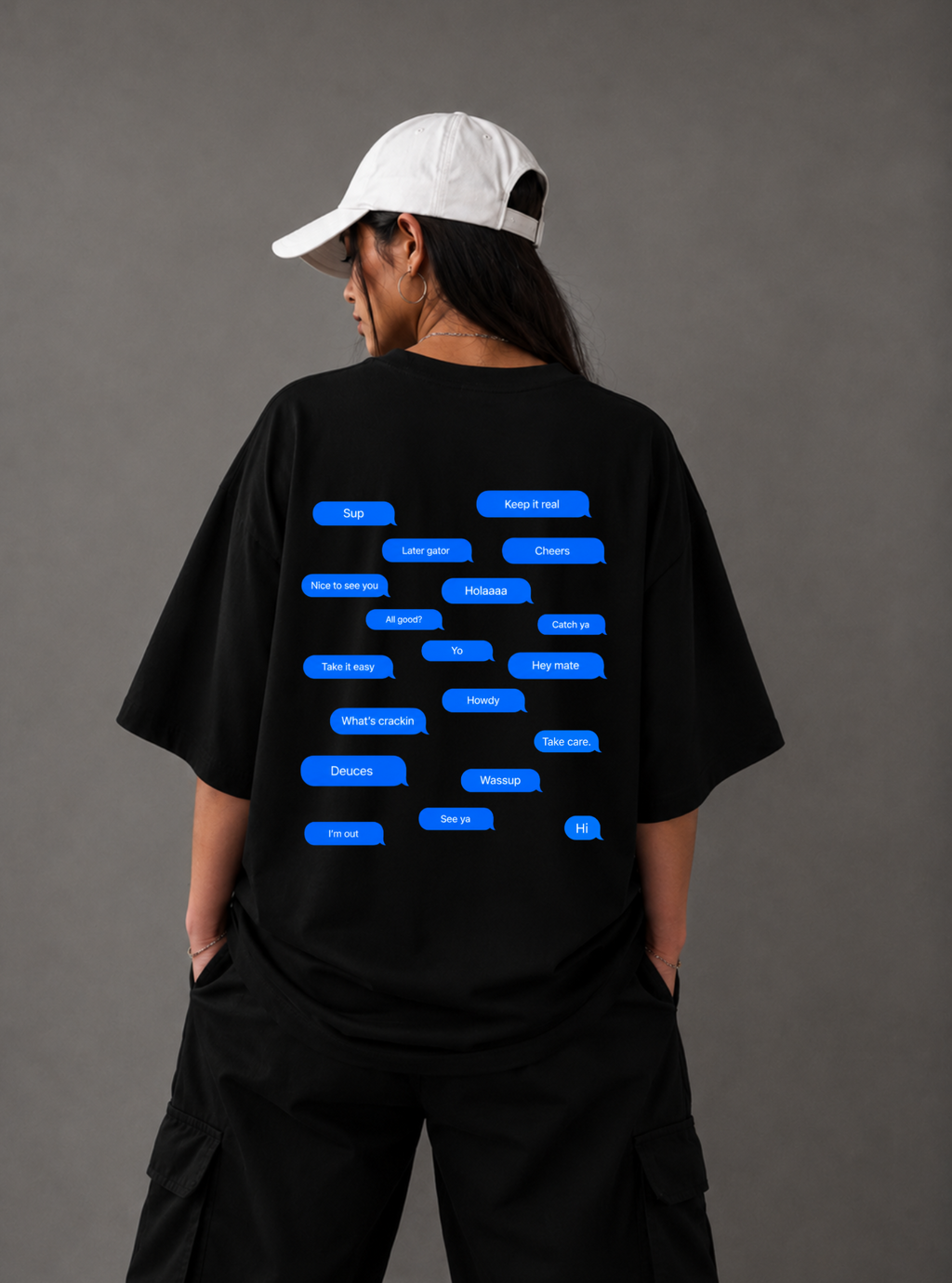 Casual Replies Tee — Black