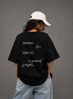 Unfinished Love Tee — Black
