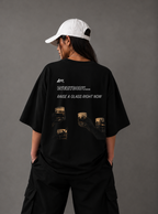 Raise A Glass Tee — Black