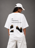 Raise A Glass Tee — White