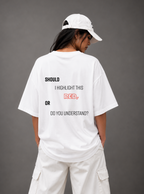 Red Signal Tee — White
