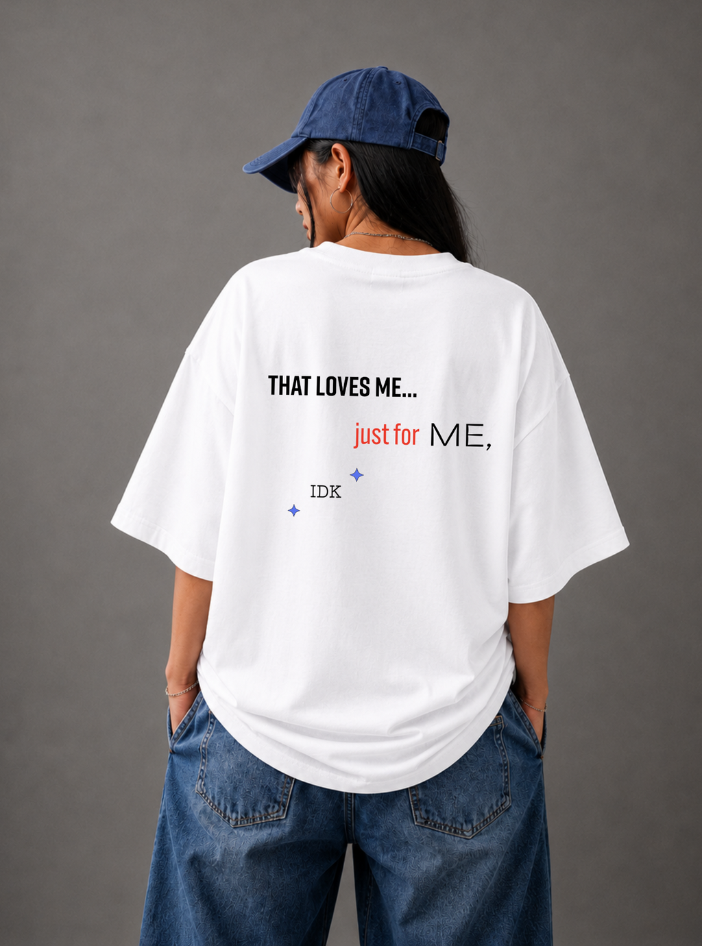 Just For Me Tee — White
