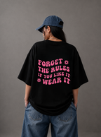 Forget The Rules Tee — Black / White