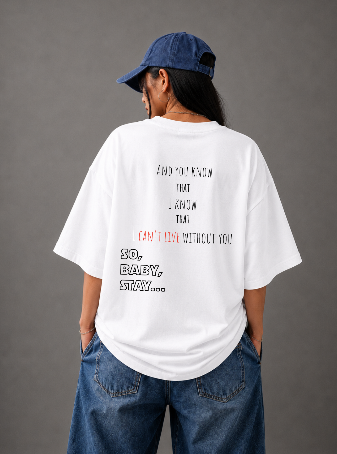 Baby Stay Tee — White