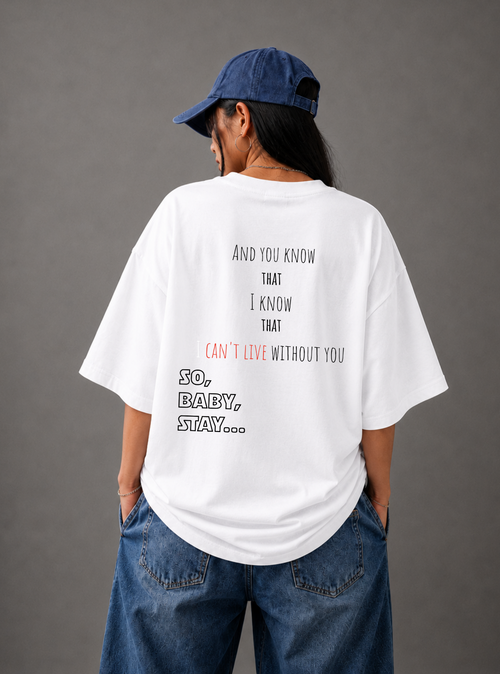Baby Stay Tee — White