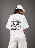 Normal Is Boring Tee — White