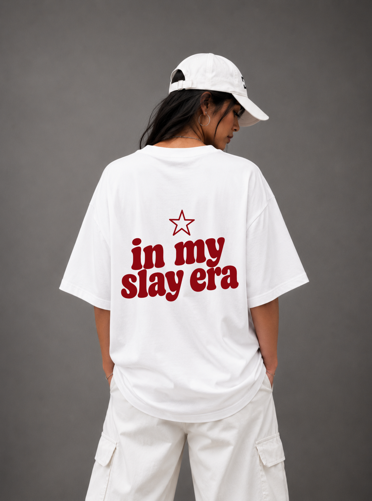 In My Slay Era Tee — Black / White