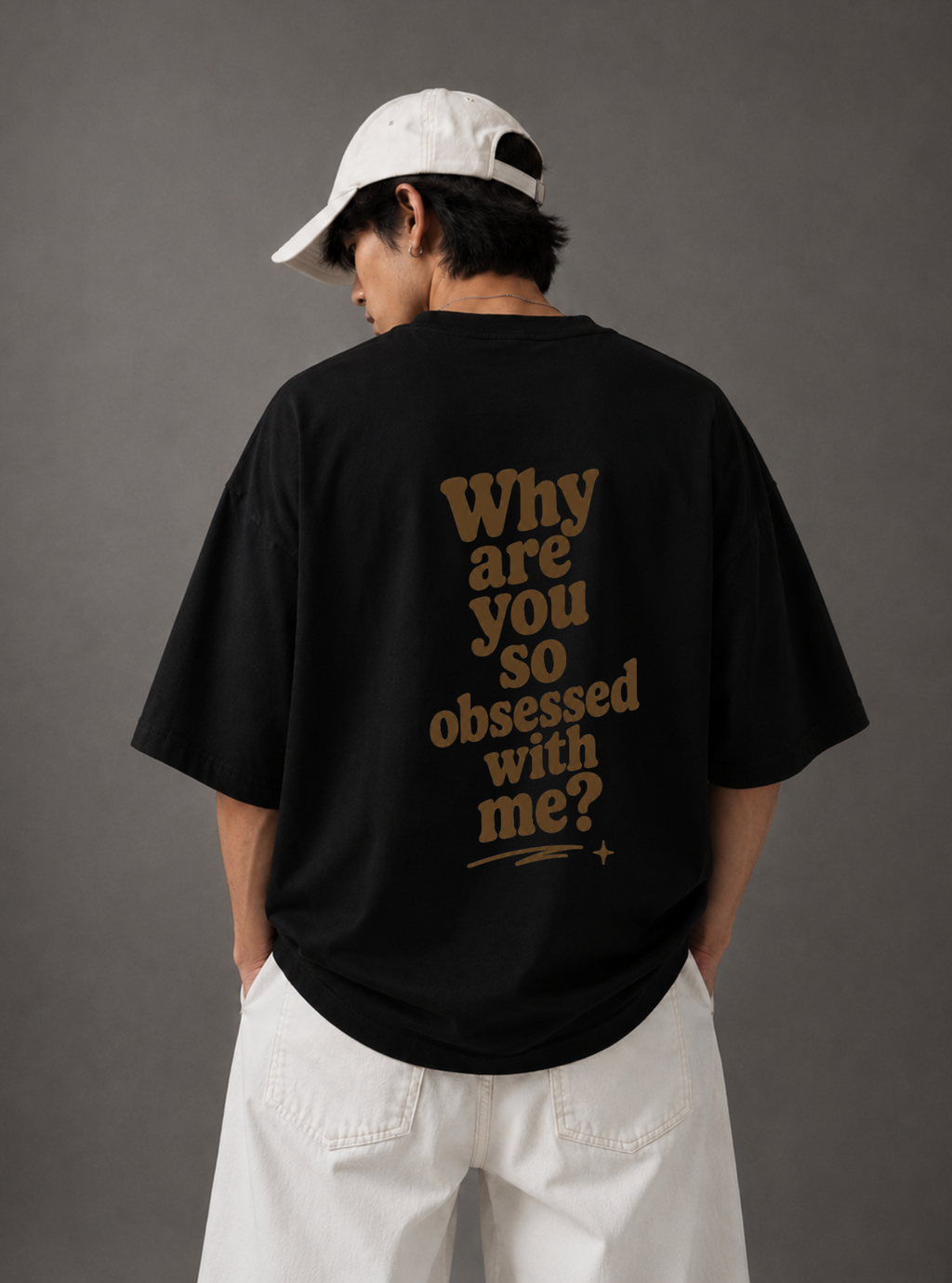 Why Are You So Obsessed With Me? Tee — Black / White