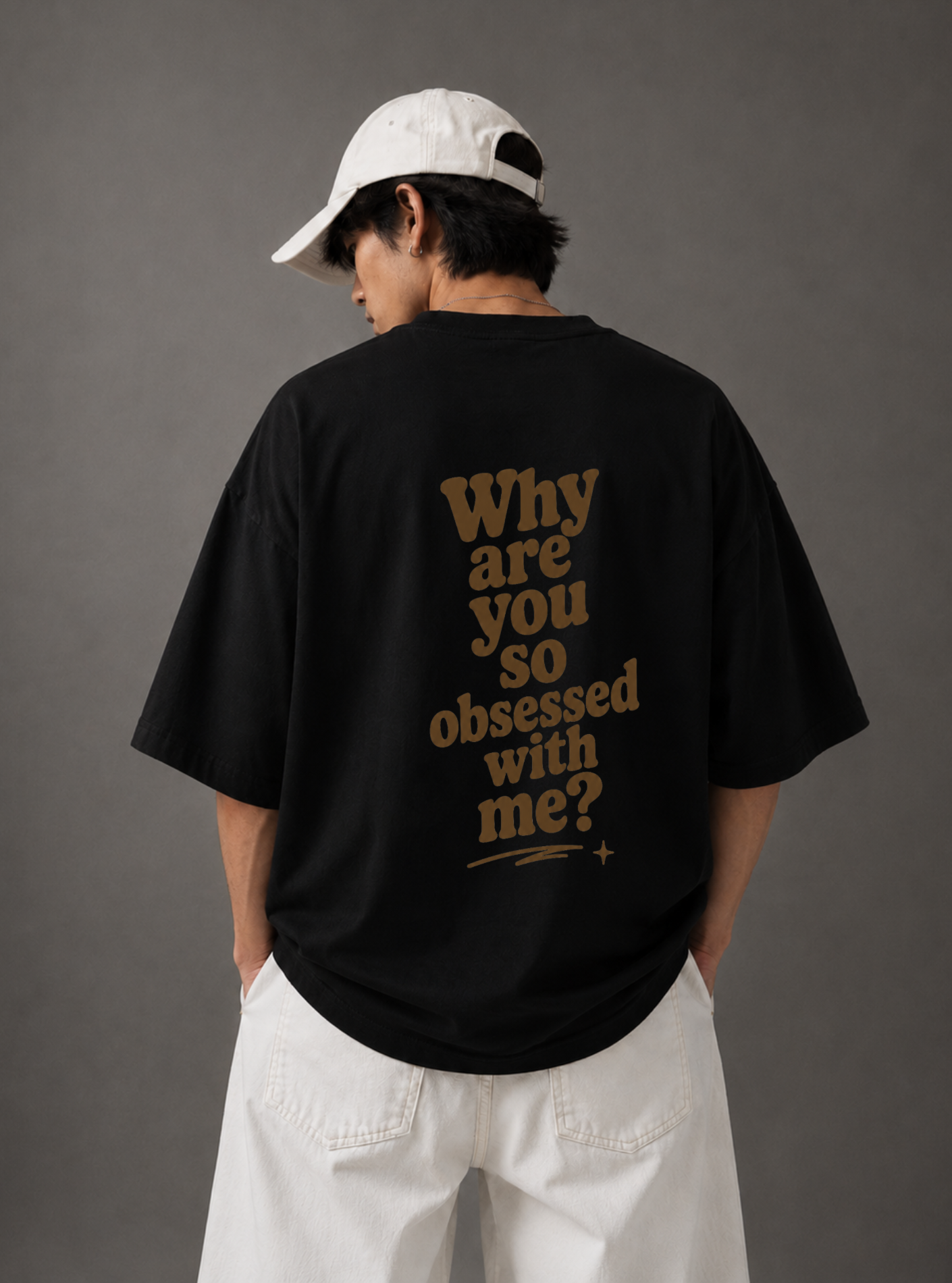 Why Are You So Obsessed With Me? Tee — Black / White