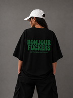 Bonjour F*ckers Tee — Black / White