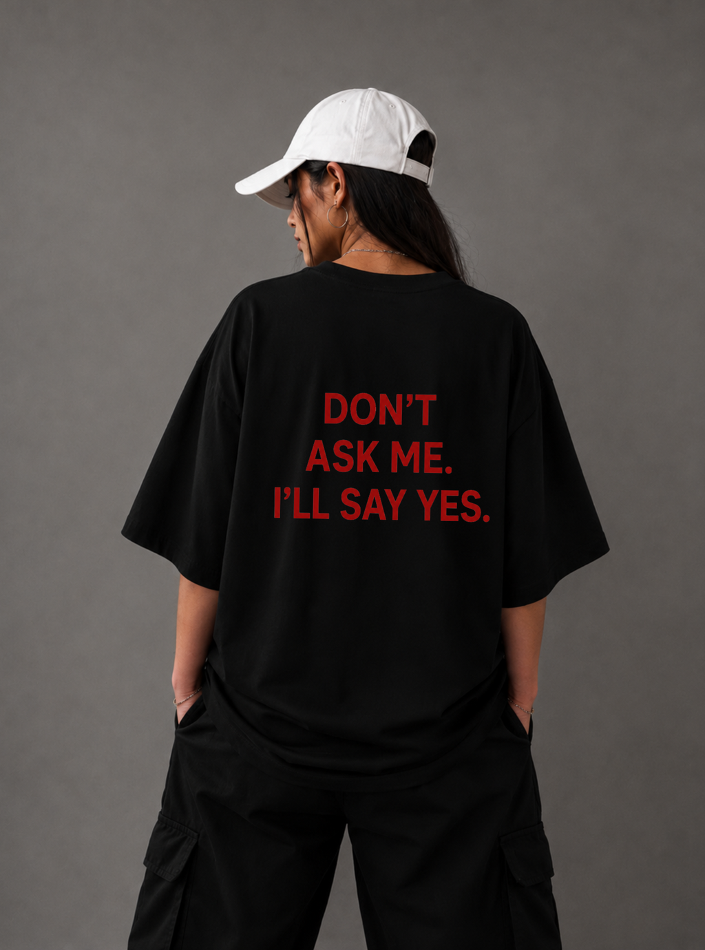 Don't Ask Me Tee — Black / White