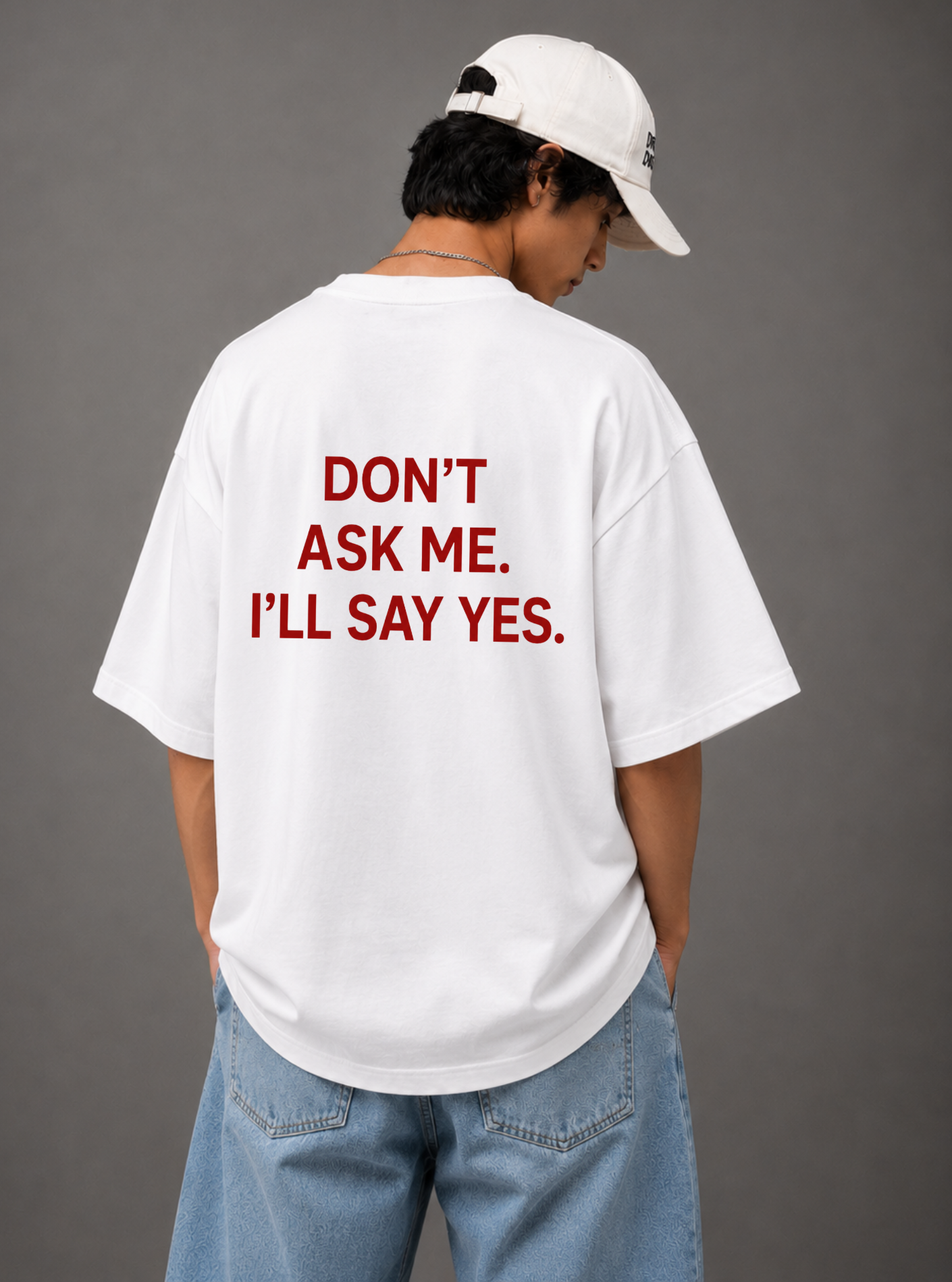 Don't Ask Me Tee — Black / White