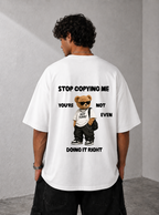 Stop Copying Me Tee — Black / White