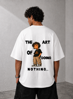 The Art of Doing Nothing Graphic Tee — Black / White