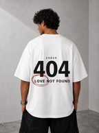 Error 404: Love Not Found Graphic Tee — White