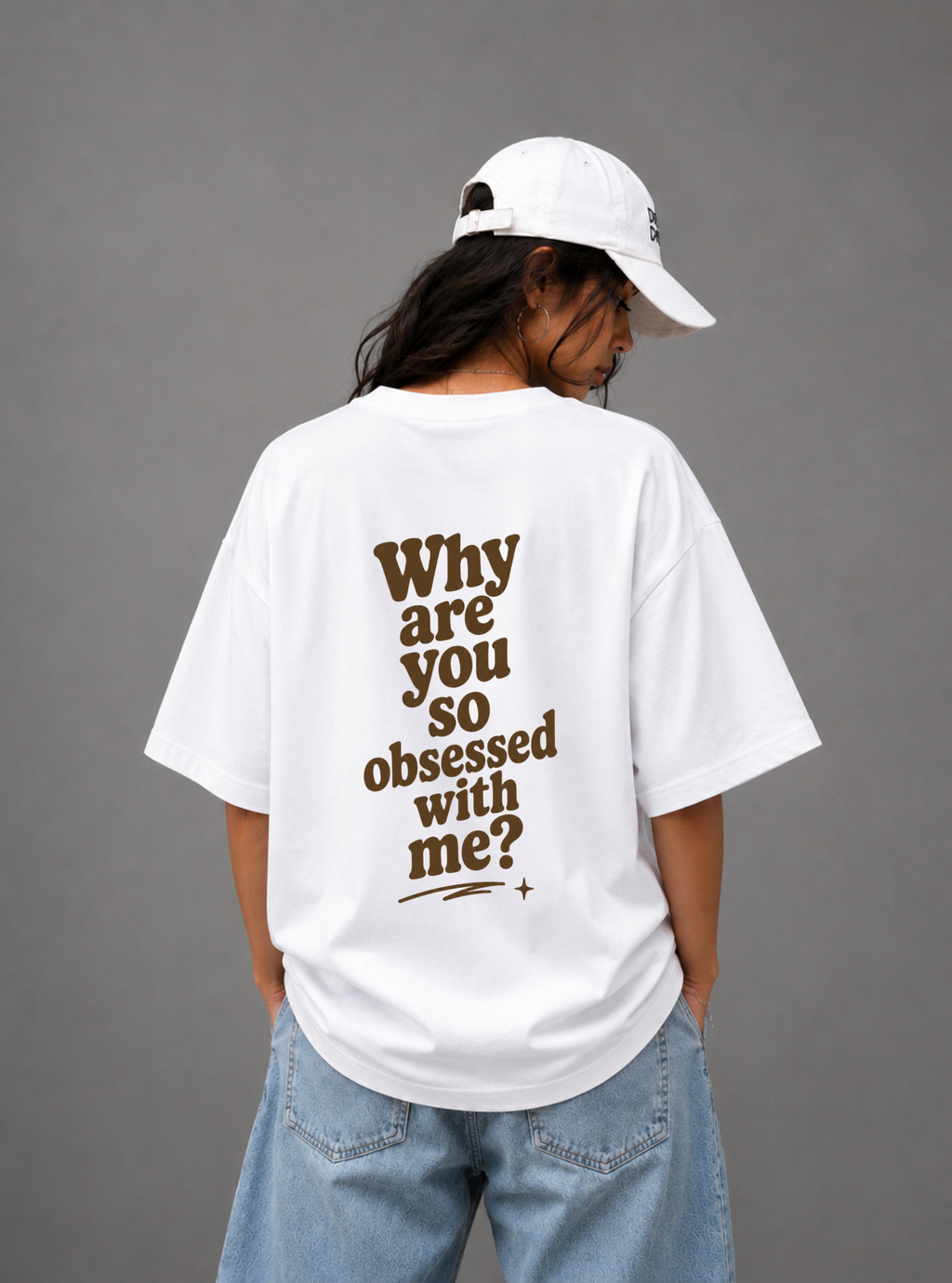 Why Are You So Obsessed With Me? Tee — Black / White