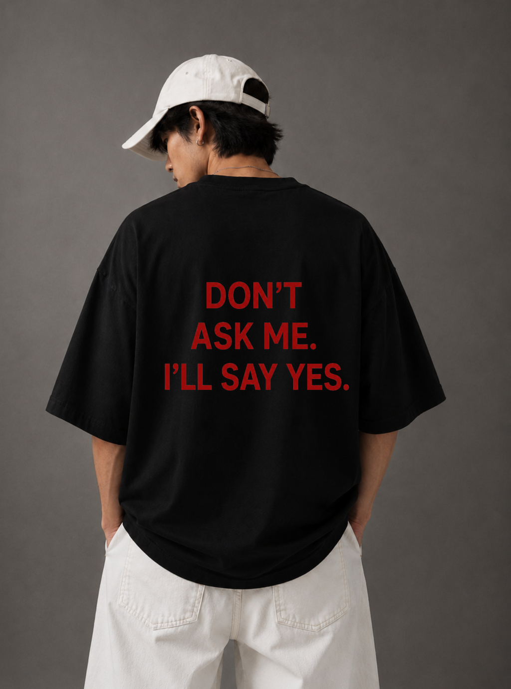 Don't Ask Me Tee — Black / White