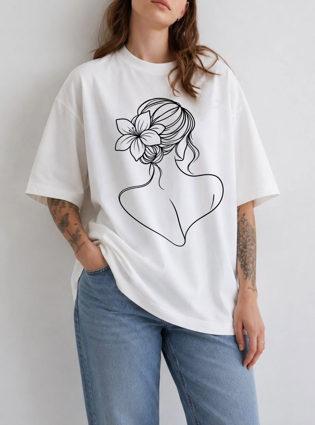 Floral Muse Tee — White
