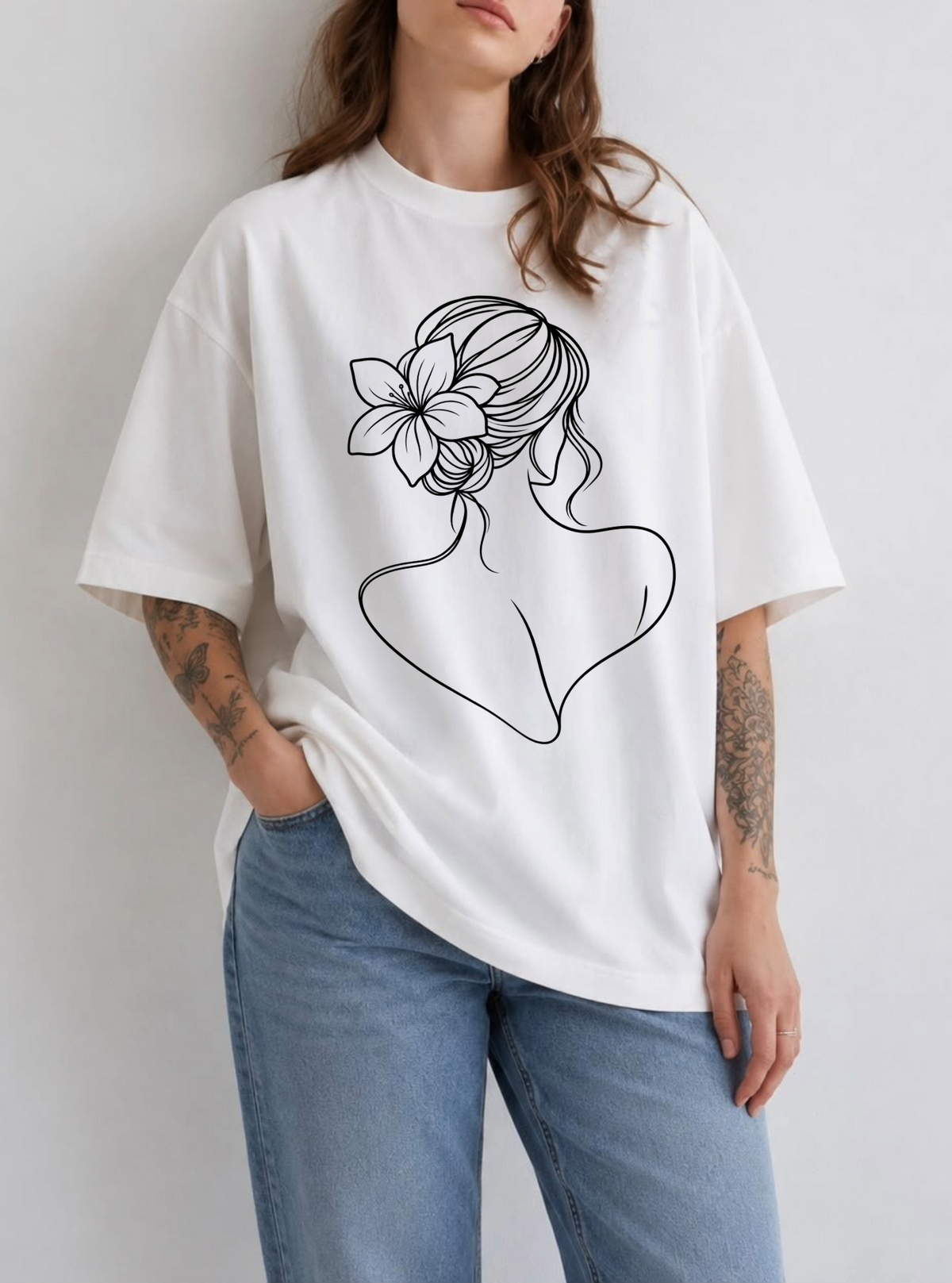 Floral Muse Tee — White