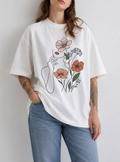 Petals & Poise Tee — White