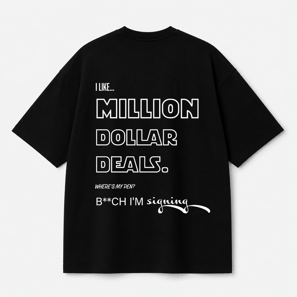 Million Dollar Deals Tee — Black