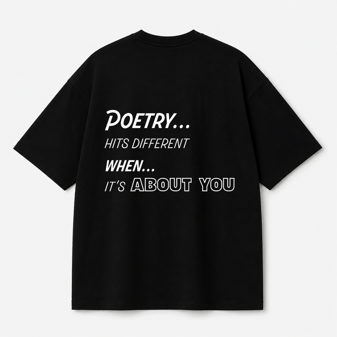 Poetry Tee — Black