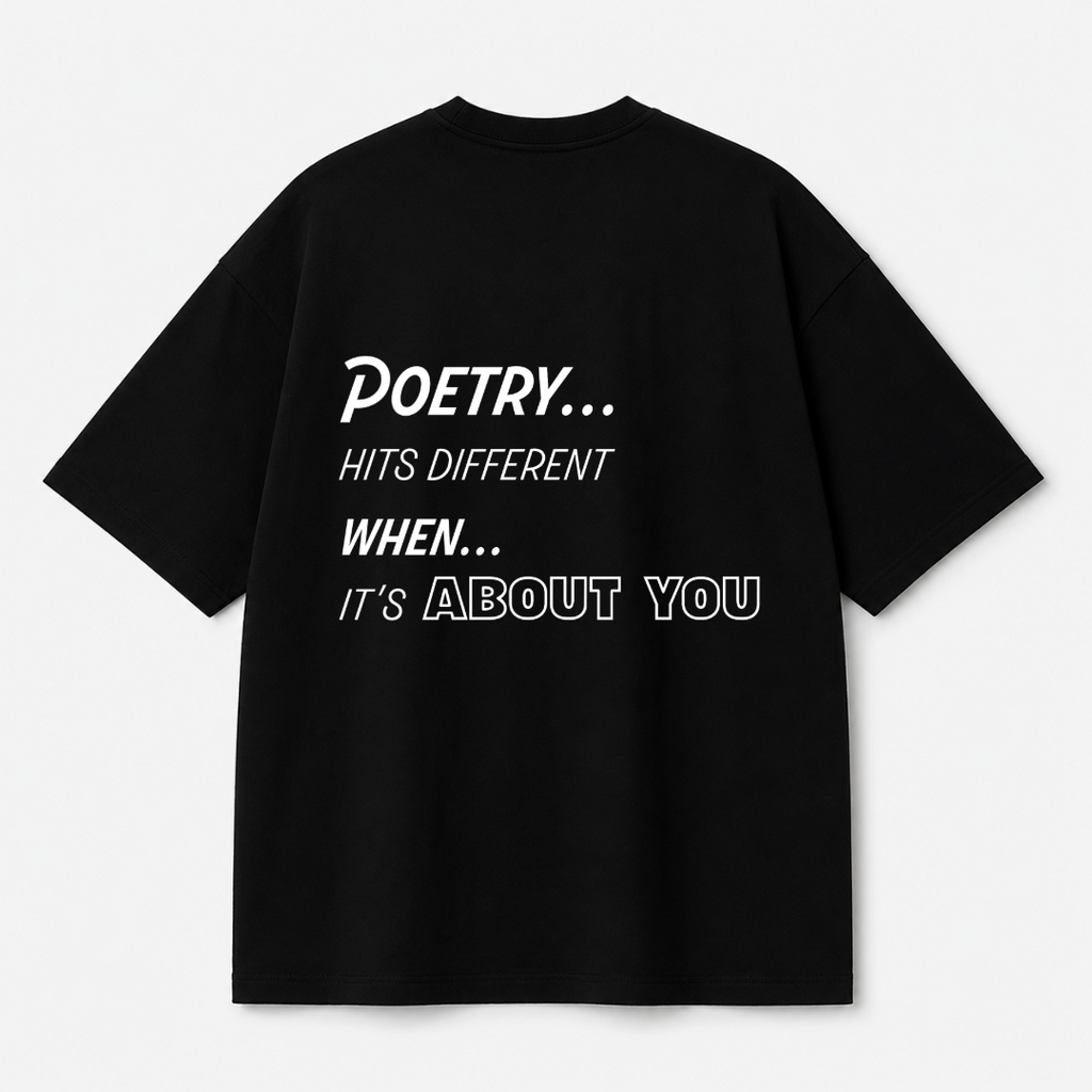 Poetry Tee — Black